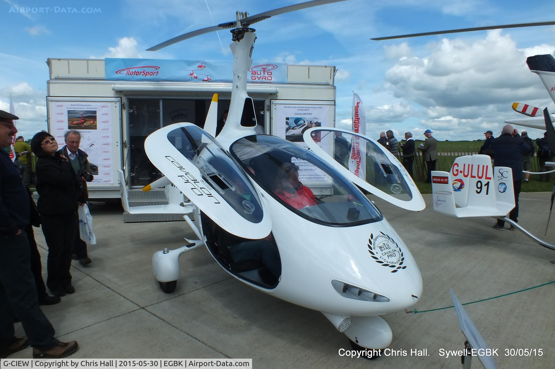 G-CIEW, 2014 Rotorsport UK Cavalon C/N RSUK/CVLN/011, at Aeroexpo 2015