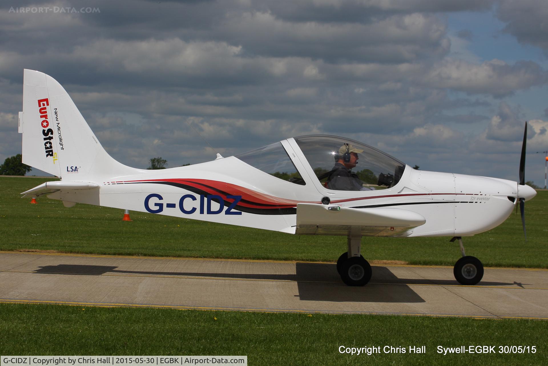 G-CIDZ, 2013 Aerotechnik EV-97 Eurostar SL C/N 2013-4107, at Aeroexpo 2015