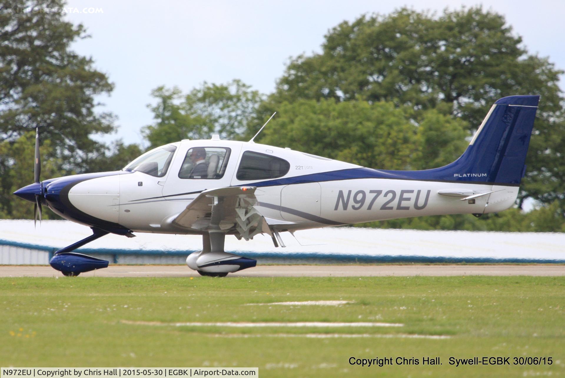 N972EU, 2015 Cirrus SR22T C/N 0972, at Aeroexpo 2015