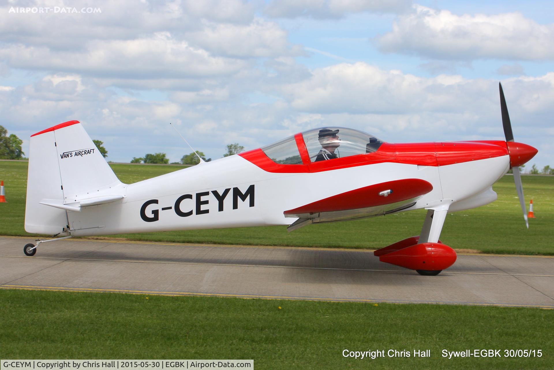 G-CEYM, 2007 Vans RV-6 C/N PFA 181A-14595, at Aeroexpo 2015