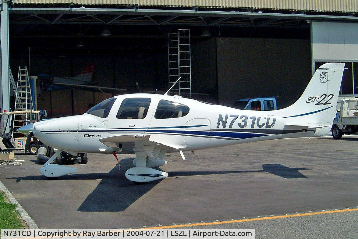 N731CD, 2001 Cirrus SR22 C/N 0129, Cirrus Design SR-22 [0129] Locarno~HB 21/07/2004