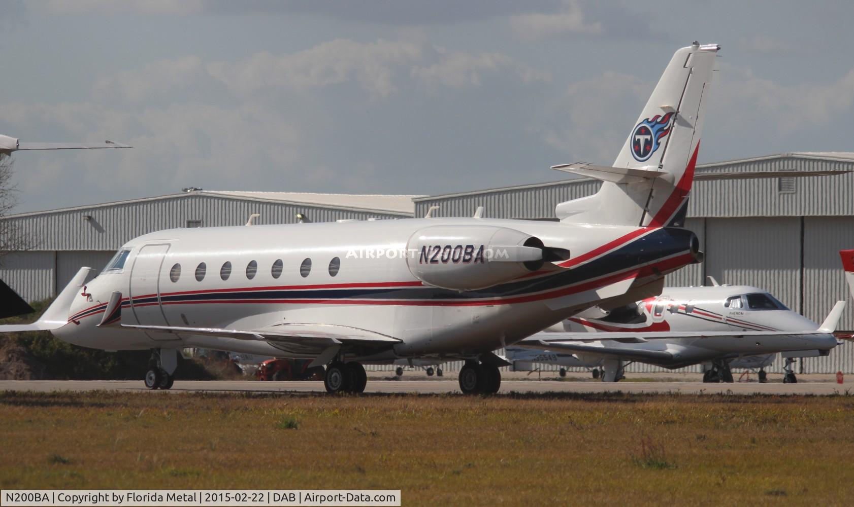 N200BA, 2002 Israel Aircraft Industries Gulfstream 200 C/N 076, Tennessee Titans