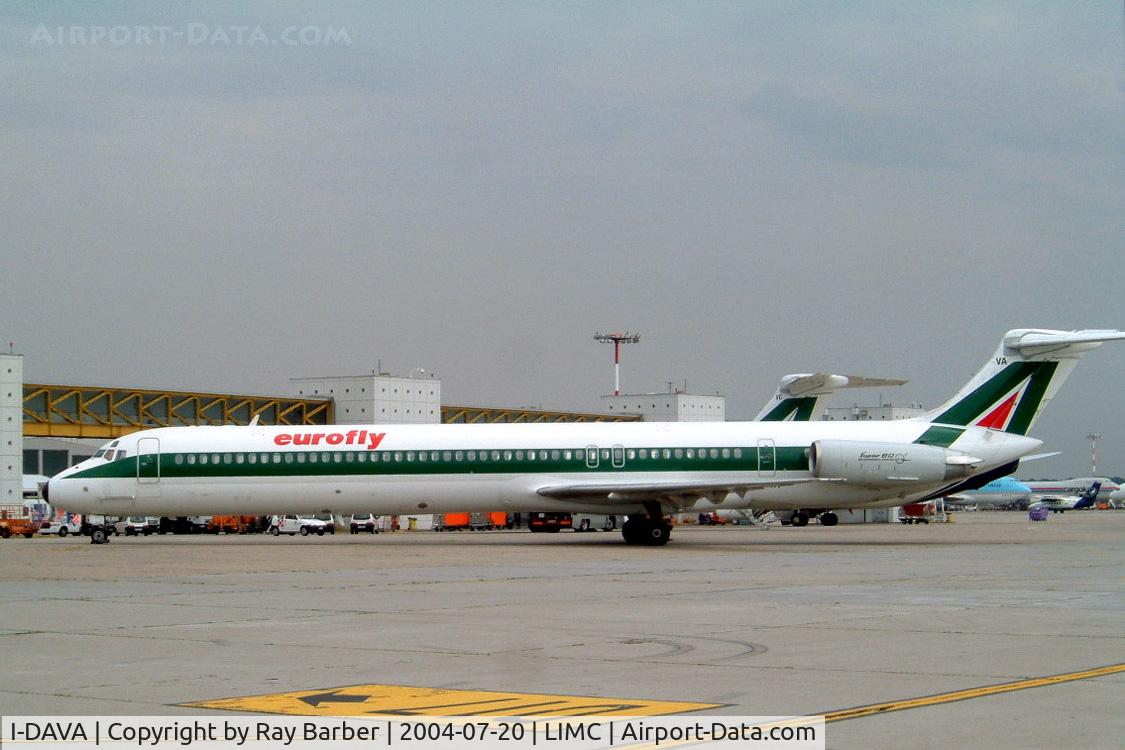 I-DAVA, 1986 McDonnell Douglas MD-82 (DC-9-82) C/N 49215, McDonnell Douglas DC-9-82 [49215] (Eurofly) Milan-Malpensa~I 20/07/2004