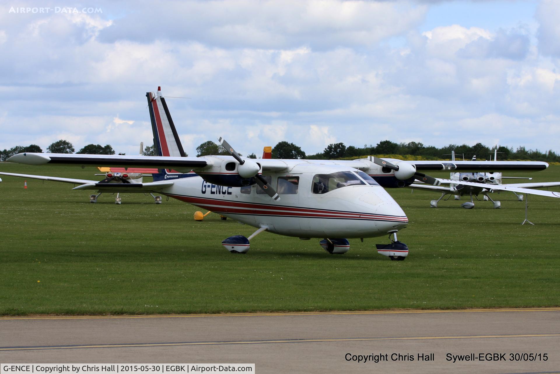G-ENCE, 1978 Partenavia P-68B C/N 141, at Aeroexpo 2015