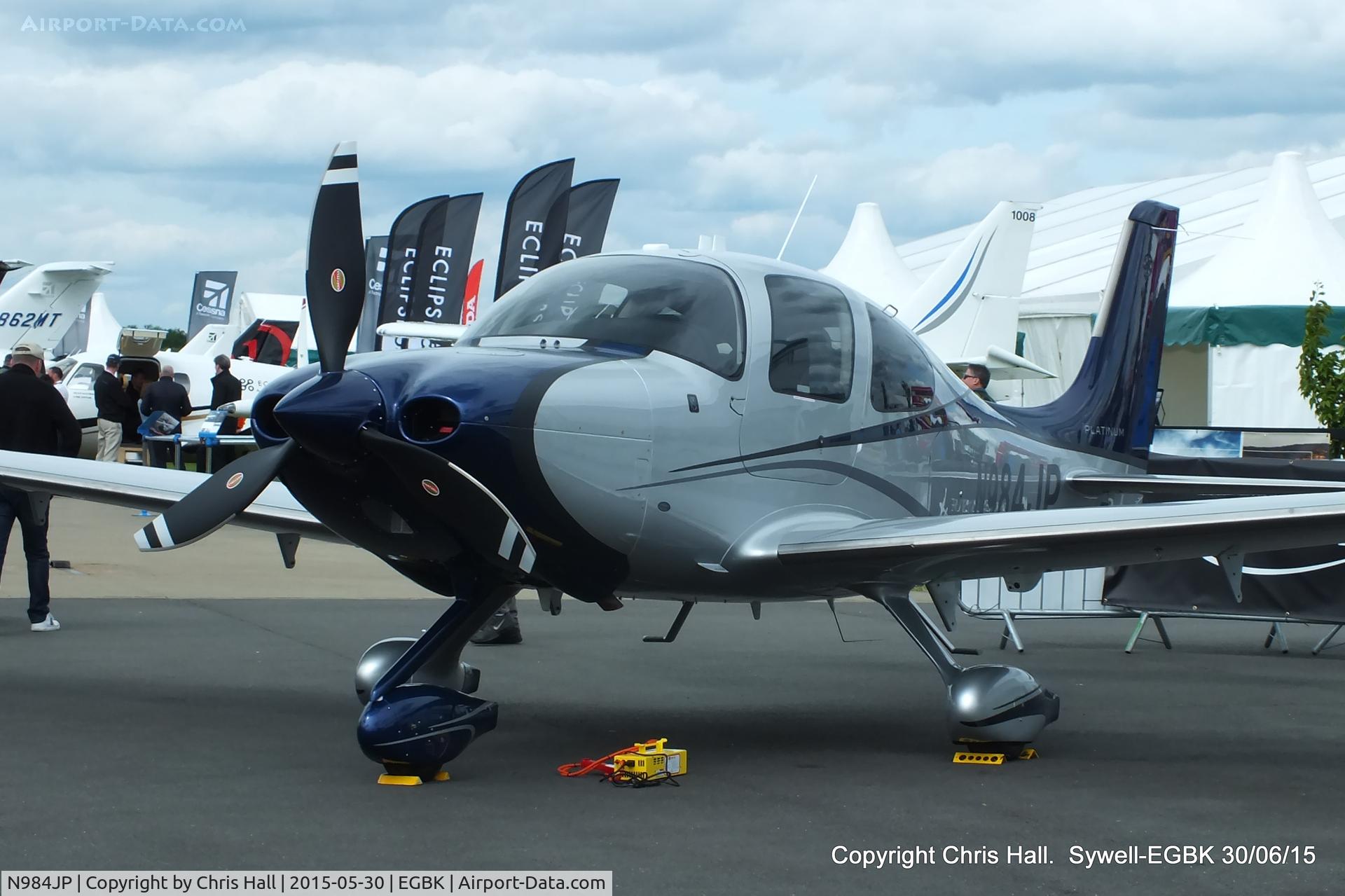 N984JP, 2015 Cirrus SR22T C/N 0984, at Aeroexpo 2015