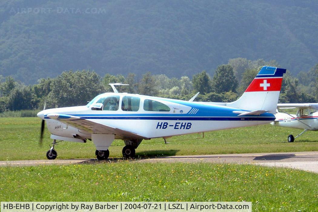 HB-EHB, 1967 Beech 35-C33 Debonair C/N CD-1085, Beech C33 Debonair [CD-1085] Locarno~HB 21/07/2004