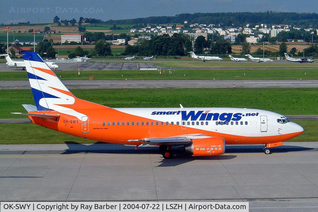 OK-SWY, 1990 Boeing 737-530 C/N 24815, Boeing 737-530 [24815] (Smart Wings) Zurich~HB 22/07/2004
