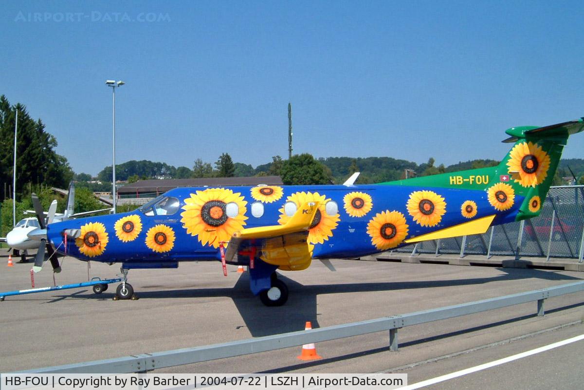 HB-FOU, 2001 Pilatus PC-12/45 C/N 368, Pilatus PC-12/45 [368] (Skyair) Zurich~HB 22/07/2004