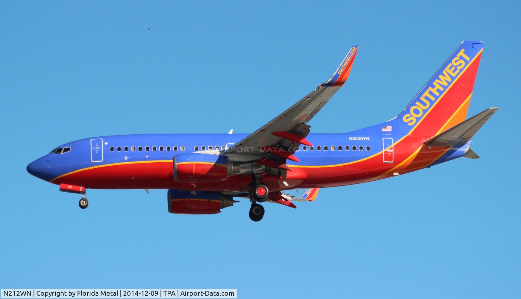 N212WN, 2005 Boeing 737-7H4 C/N 32485, Southwest