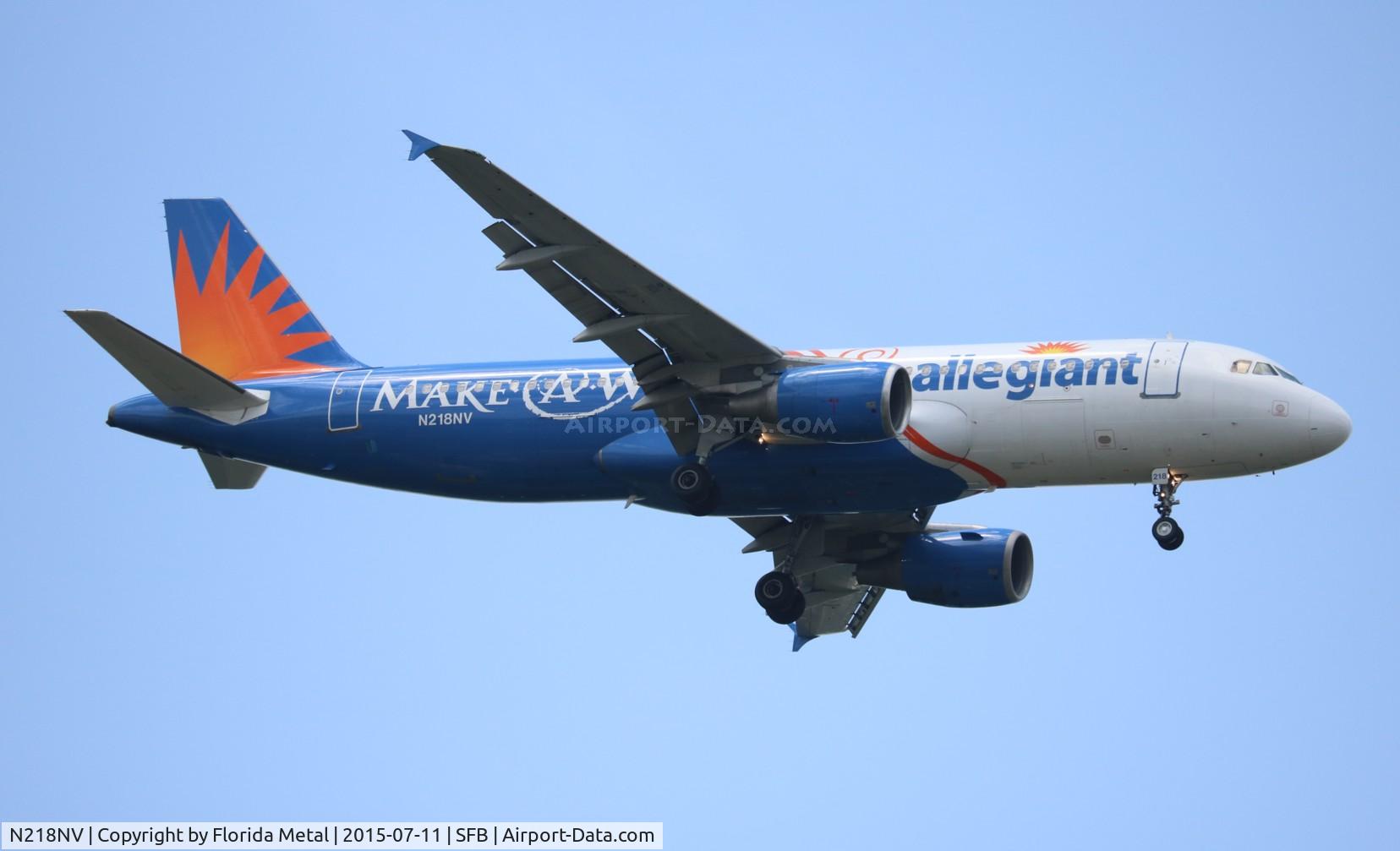 N218NV, 2000 Airbus A320-214 C/N 1229, Allegiant Make a Wish