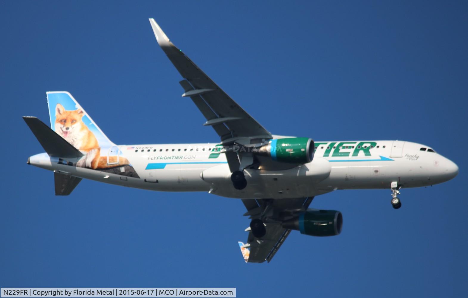 N229FR, 2013 Airbus A320-214 C/N 5581, Peachy the Fox