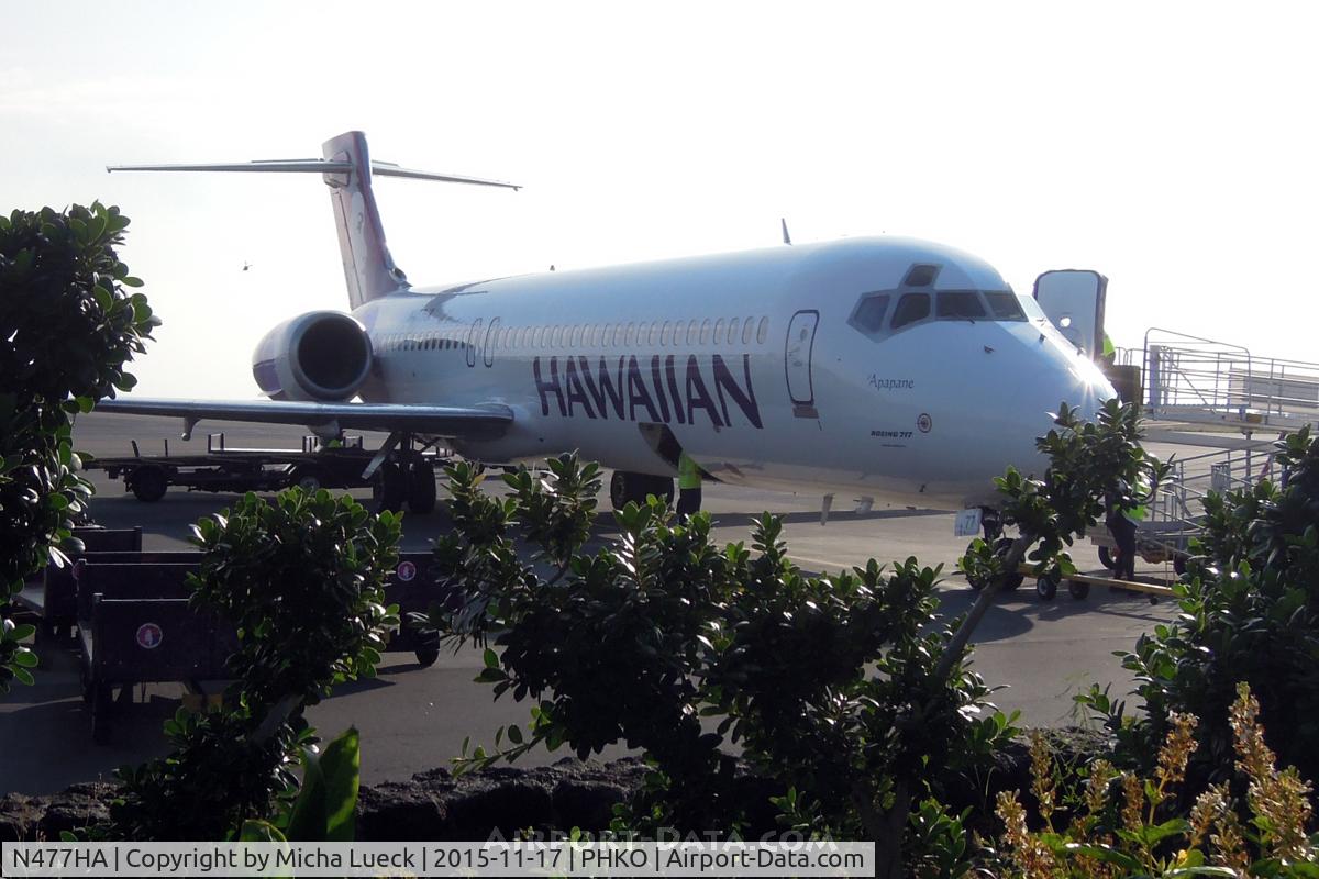 N477HA, 2001 Boeing 717-200 C/N 55122, At Kailua-Koa
