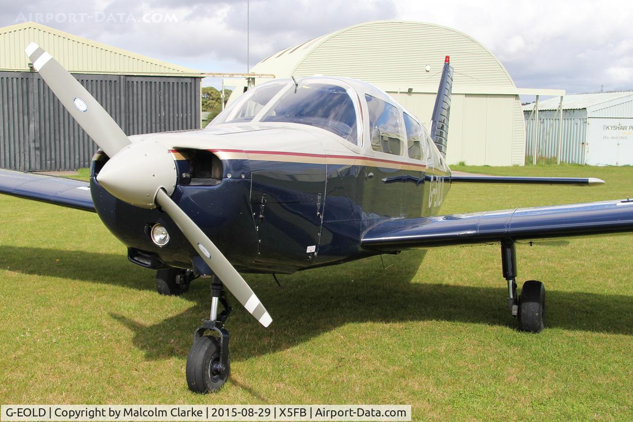 G-EOLD, 1985 Piper PA-28-161 Cherokee Warrior II C/N 28-8516030, Piper PA-28-161 Cherokee Warrior II at Fishburn Airfield, August 29th 2015.