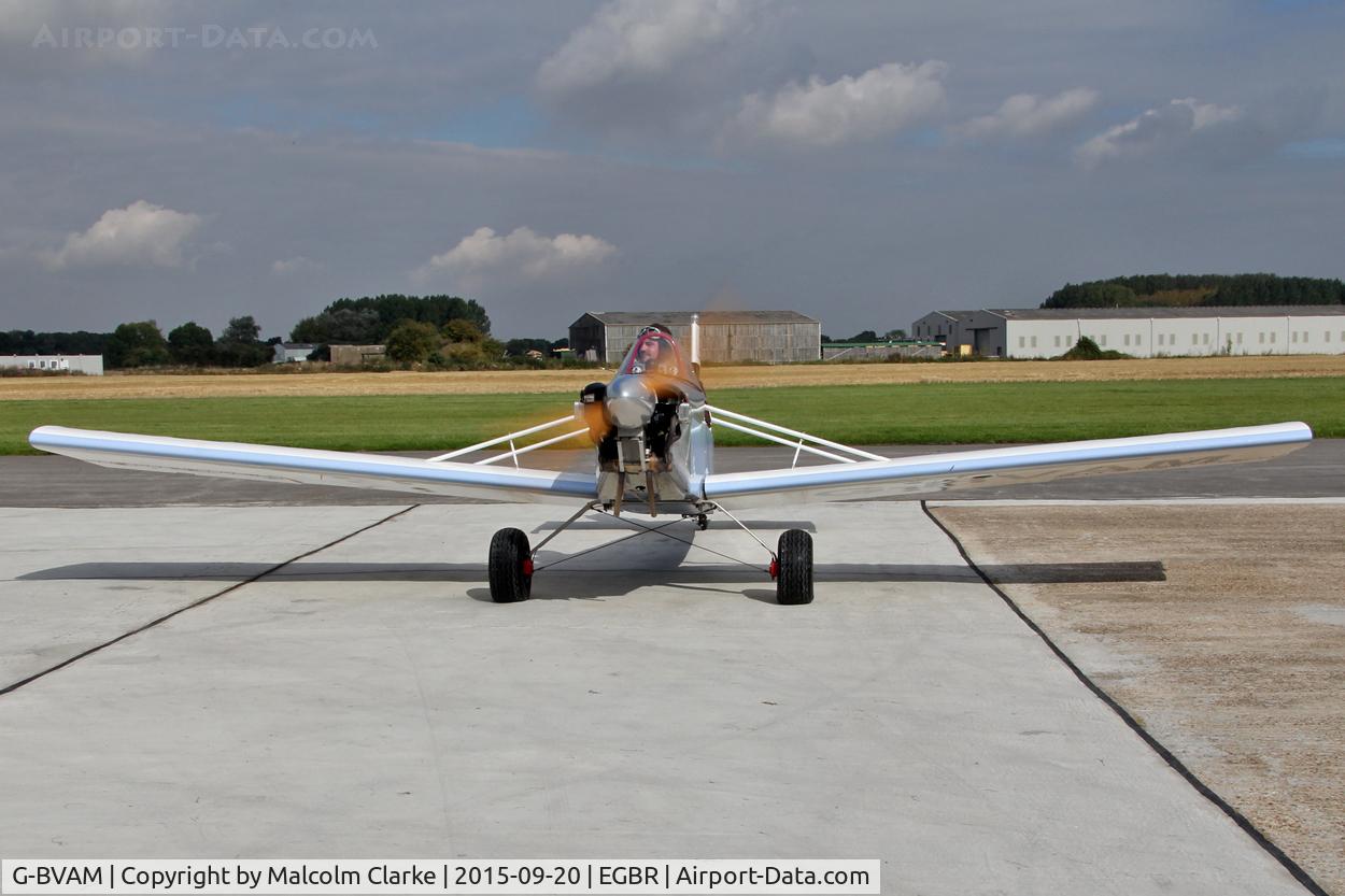 G-BVAM, 1993 Evans VP-1 Volksplane C/N PFA 062-12132, Evans VP-1 Volksplane at The Real Aeroplane Company's Helicopter Fly-In, Breighton Airfield, September 20th 2015.