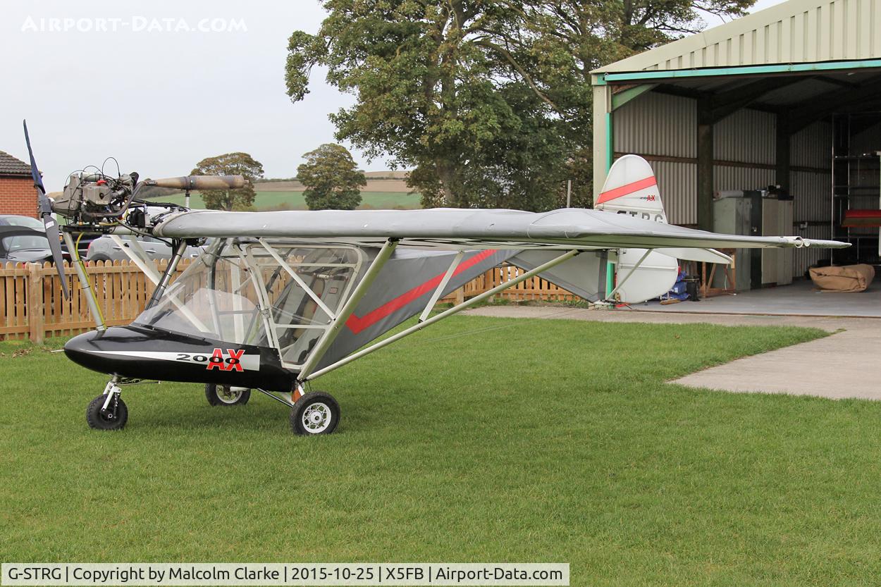 G-STRG, 2001 Cyclone AX2000 C/N 7837, Cyclone AX2000, a new resident to Fishburn Airfield, October 25th 2015.