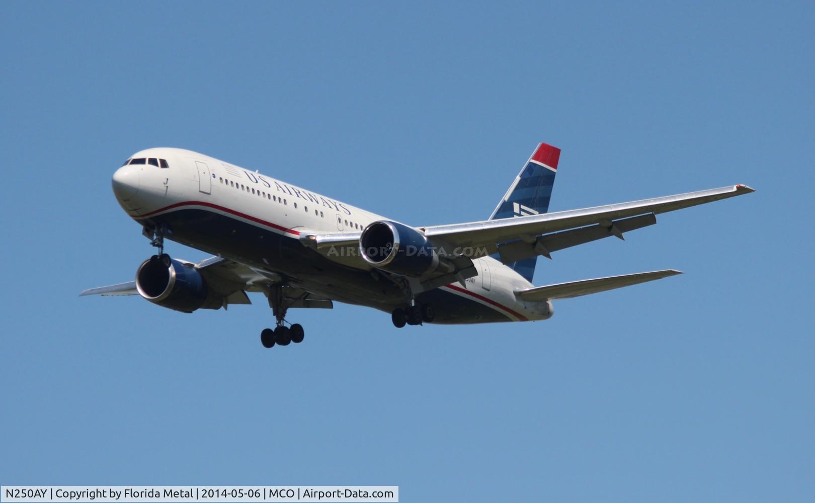 N250AY, 1988 Boeing 767-201 C/N 23902, US Airways 767-200