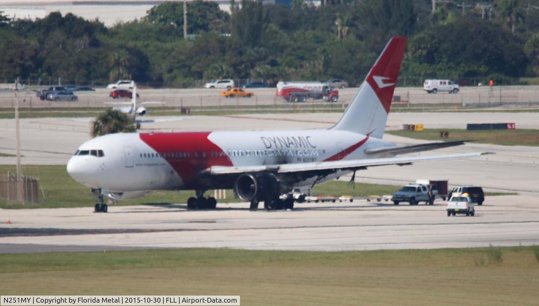 N251MY, 1986 Boeing 767-269 C/N 23280, Dynamic the day after the engine fire
