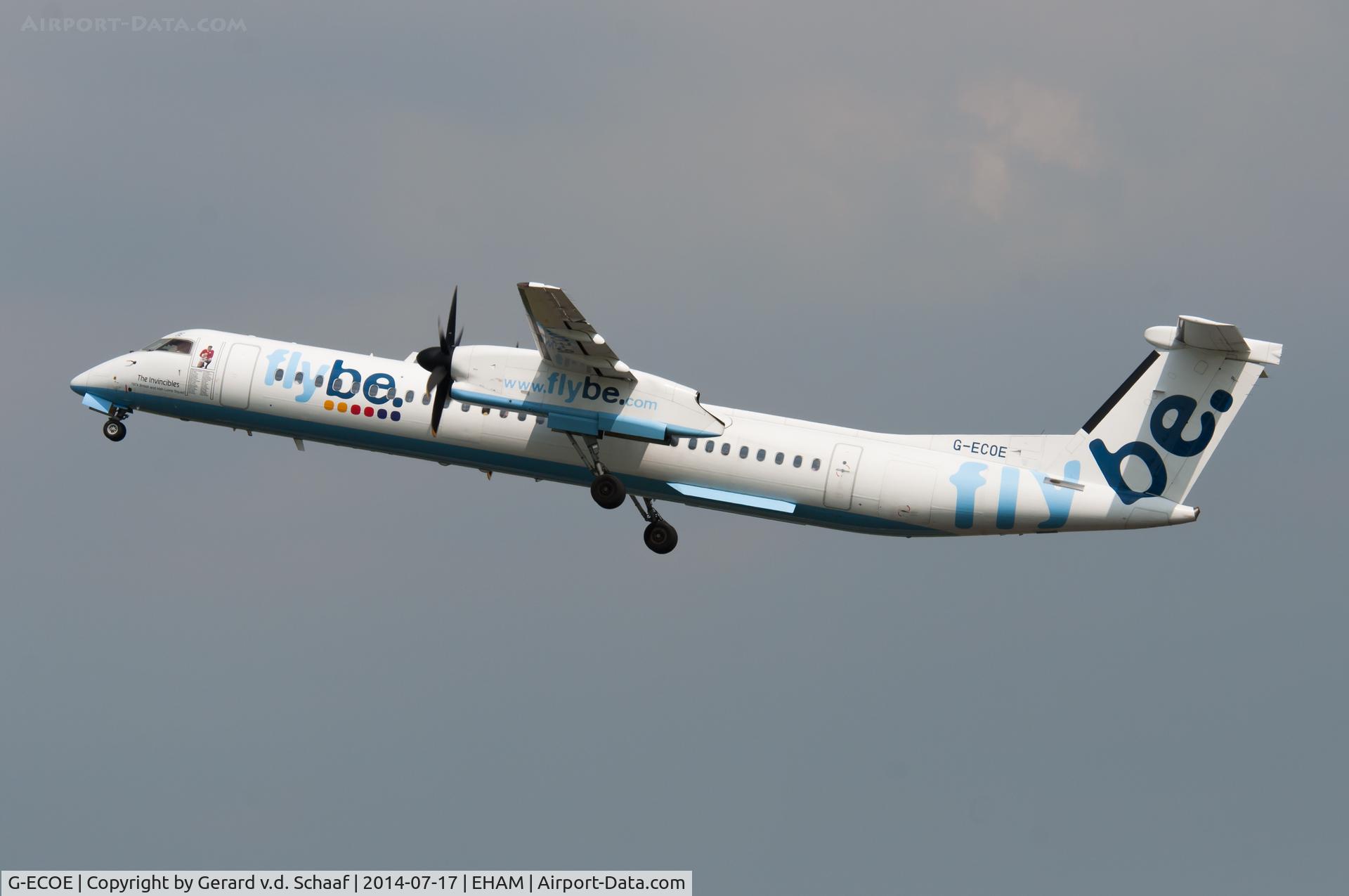G-ECOE, 2008 De Havilland Canada DHC-8-402Q Dash 8 C/N 4212, Schiphol, July 20104