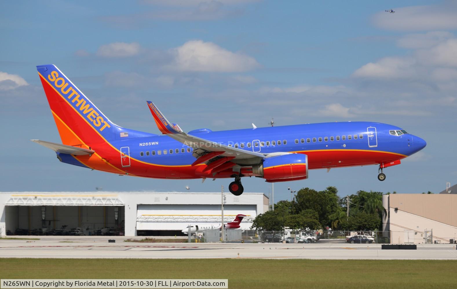 N265WN, 2007 Boeing 737-7H4 C/N 32522, Southwest