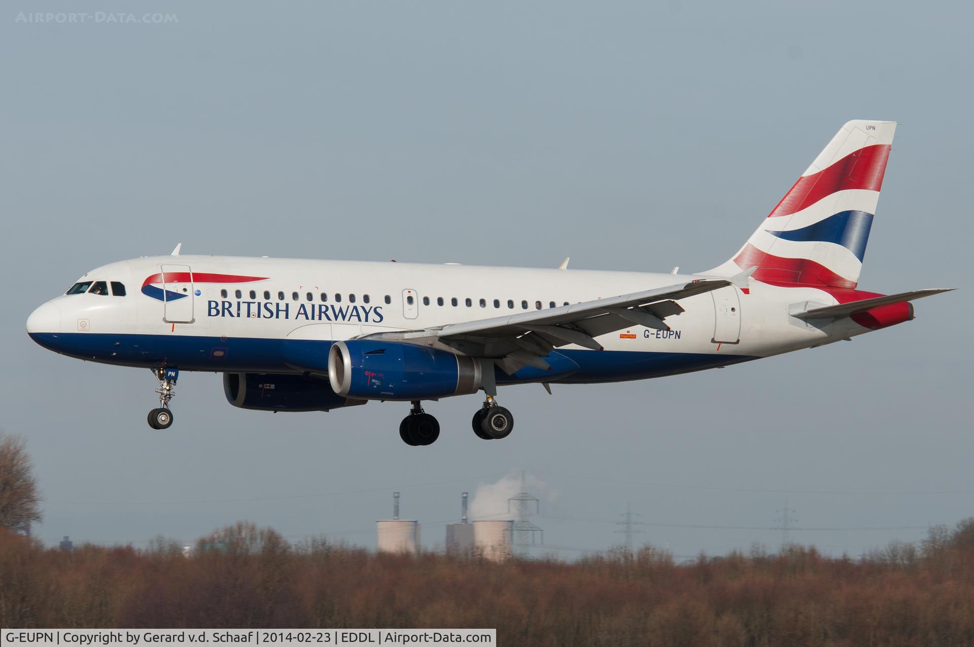 G-EUPN, 2000 Airbus A319-131 C/N 1261, Düsseldorf, February 2014