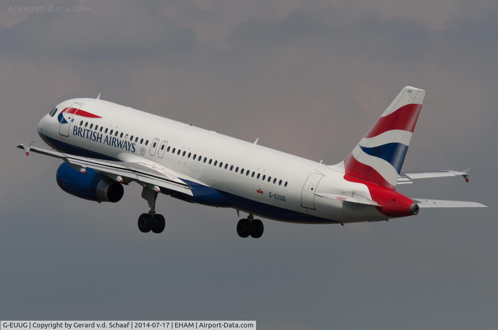 G-EUUG, 2002 Airbus A320-232 C/N 1829, Schiphol, July 2014