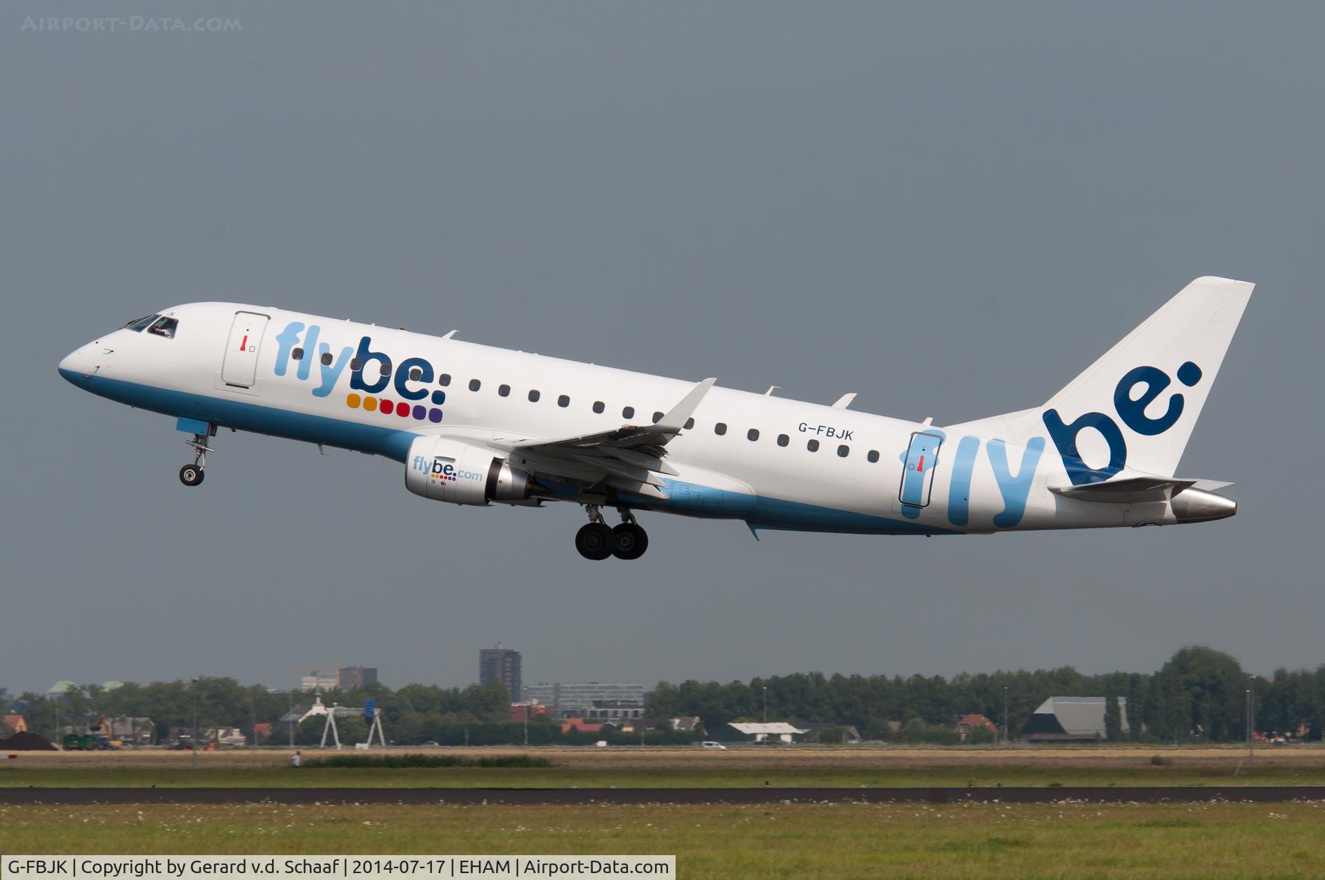G-FBJK, 2012 Embraer 175STD (ERJ-170-200) C/N 17000359, Schiphol, July 2014