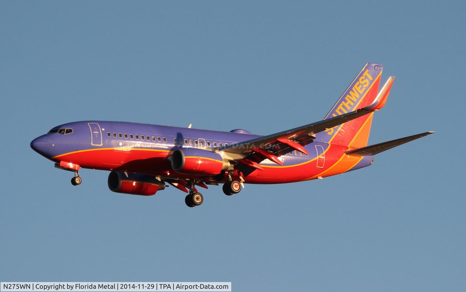 N275WN, 2007 Boeing 737-7H4 C/N 36153, Southwest