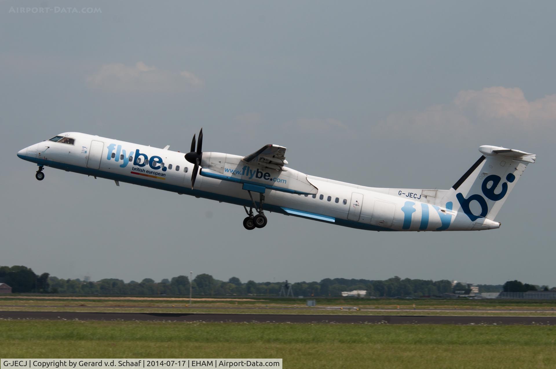 G-JECJ, 2005 De Havilland Canada DHC-8-402Q Dash 8 C/N 4110, Schiphol, July 2014