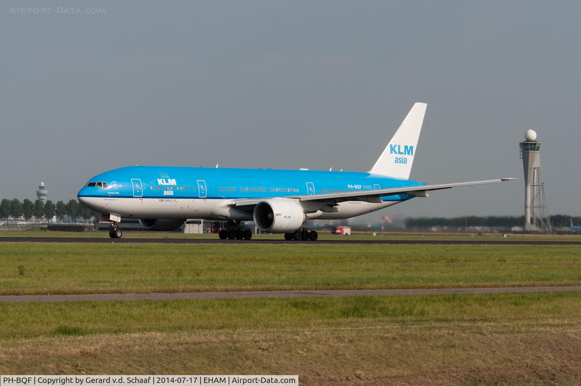 PH-BQF, 2004 Boeing 777-206/ER C/N 29398, Schiphol, July 2014