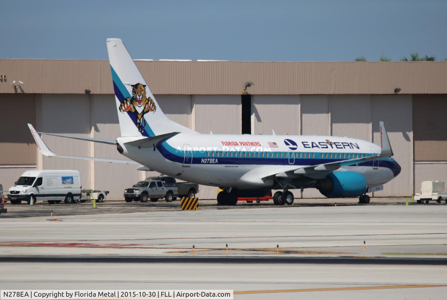 N278EA, 1998 Boeing 737-7L9 C/N 28006, Eastern Airlines (Florida Panthers NHL Hockey)