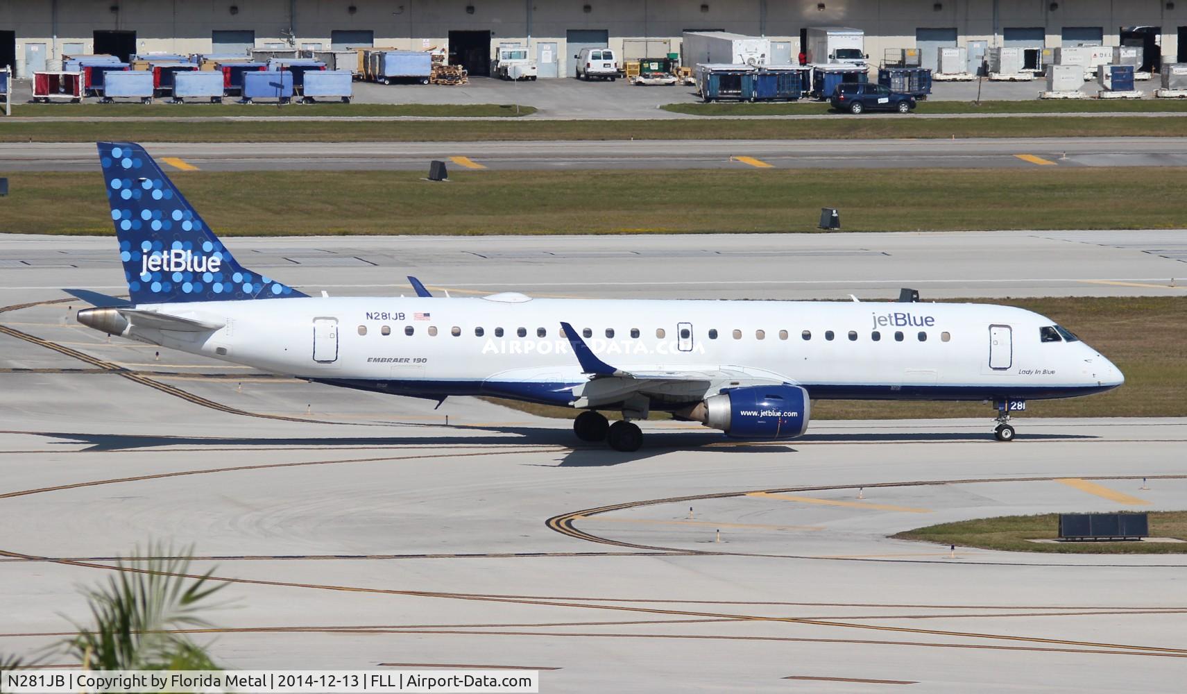 N281JB, 2007 Embraer 190AR (ERJ-190-100IGW) C/N 19000103, Jet Blue