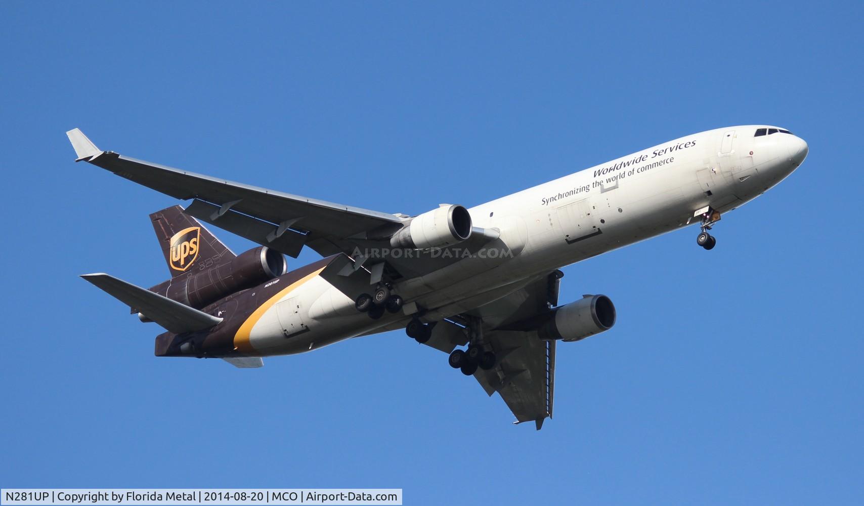 N281UP, 1993 McDonnell Douglas MD-11F C/N 48538, UPS MD-11F