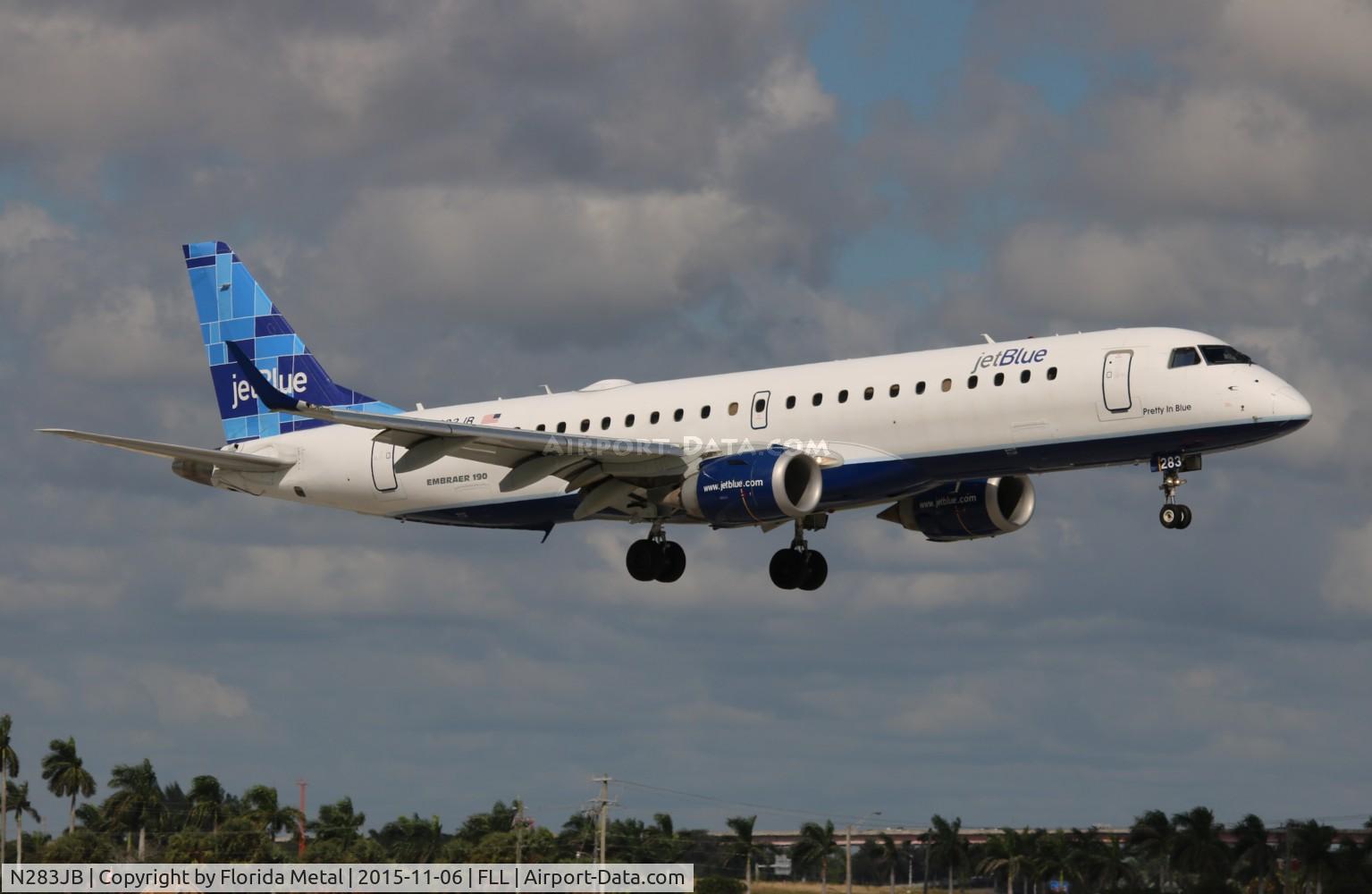 N283JB, 2007 Embraer 190AR (ERJ-190-100IGW) C/N 19000125, Jet Blue