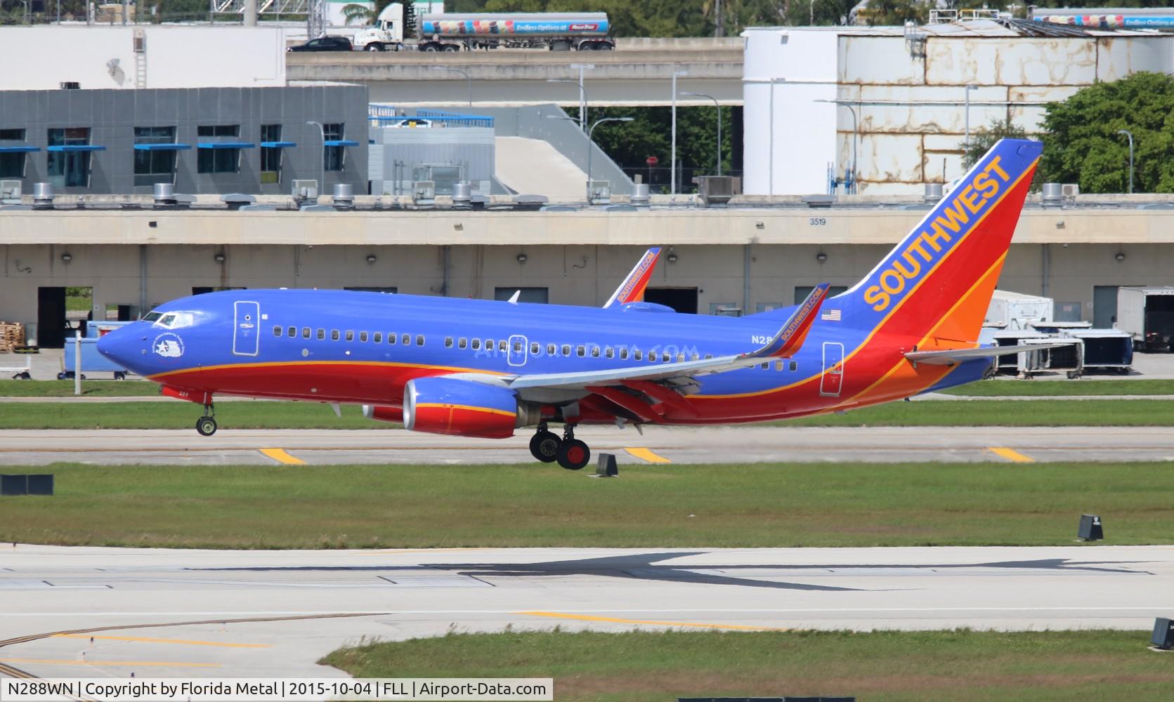 N288WN, 2007 Boeing 737-7H4 C/N 36611, Southwest