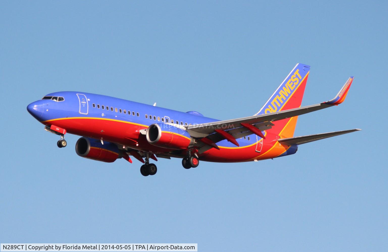 N289CT, 2007 Boeing 737-7H4 C/N 36633, Southwest