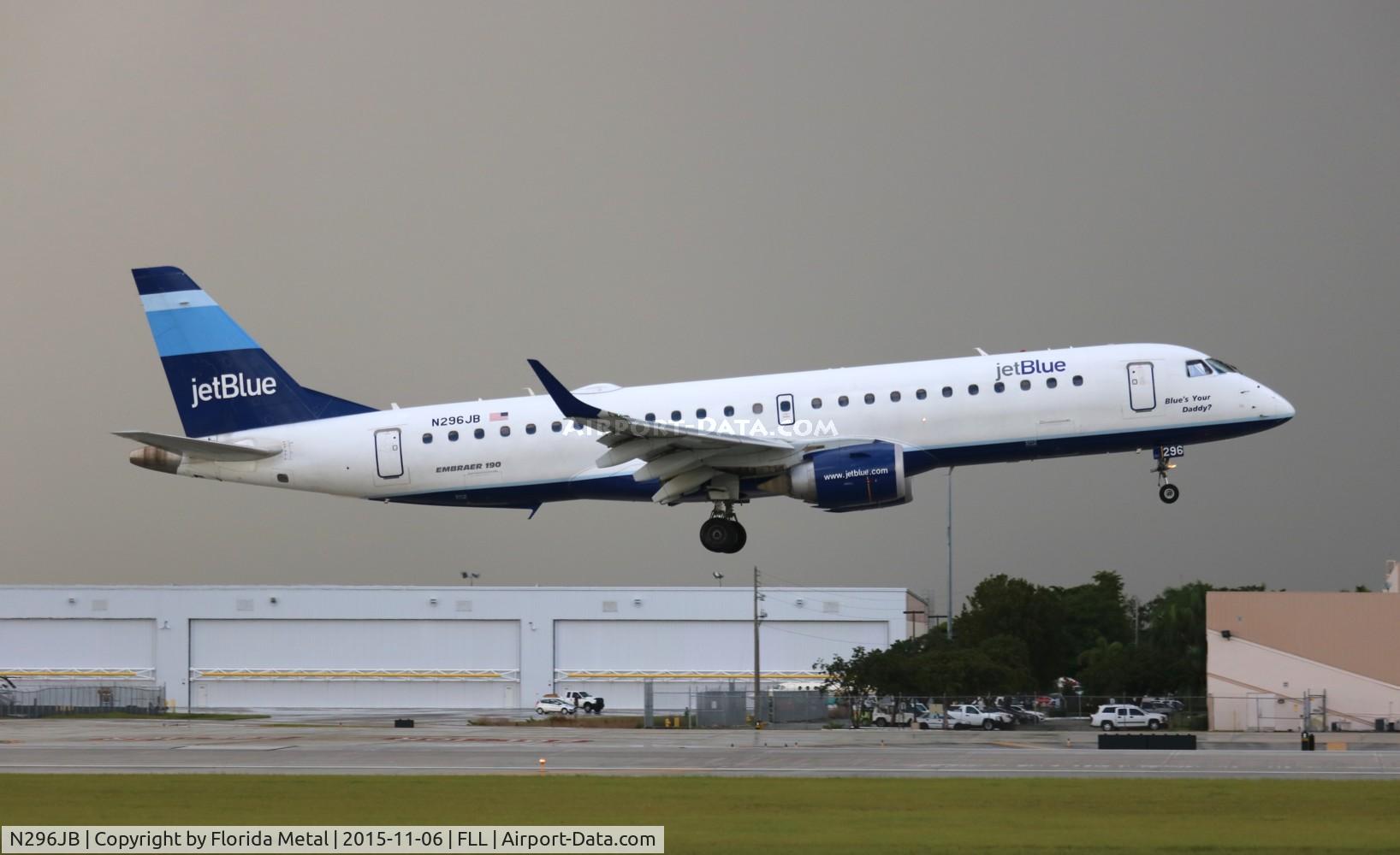 N296JB, Embraer ERJ-190-100 IGW 190AR C/N 19000219, Jet Blue