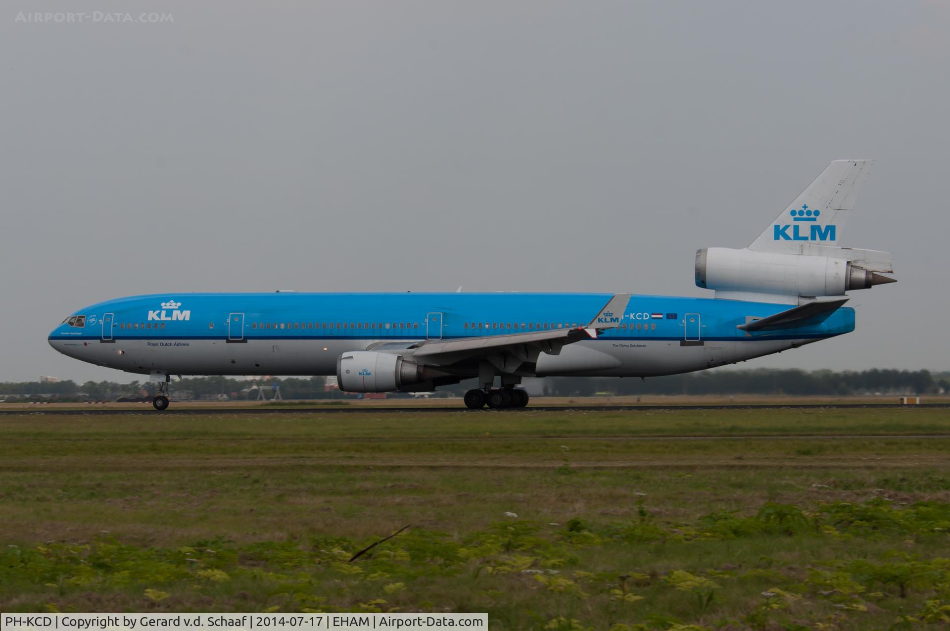 PH-KCD, 1994 McDonnell Douglas MD-11 C/N 48558, Schiphol, July 2014