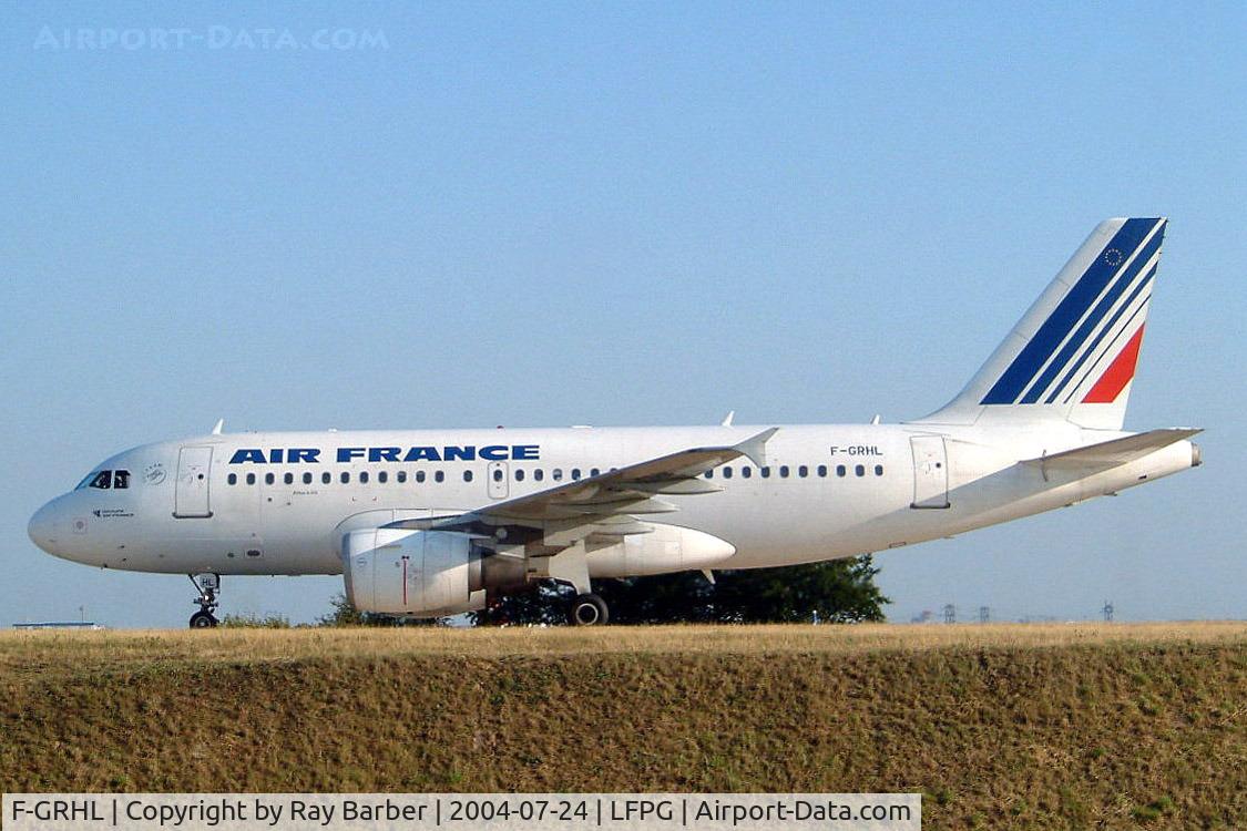 F-GRHL, 2000 Airbus A319-111 C/N 1201, Airbus A319-111 [1201] (Air France) Paris-Charles De Gaulle~F 24/07/2004