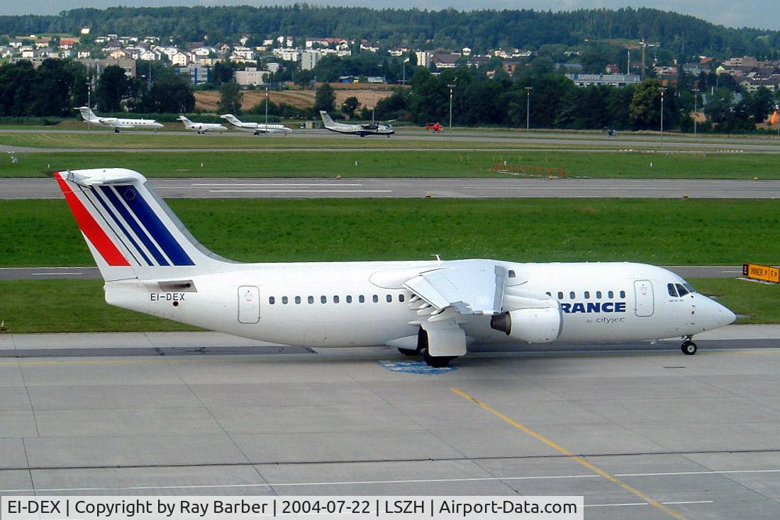 EI-DEX, 1990 British Aerospace BAe.146-300 C/N E3157, BAe 146-300 [E3157] (Cityjet) Zurich~HB 22/07/2004
