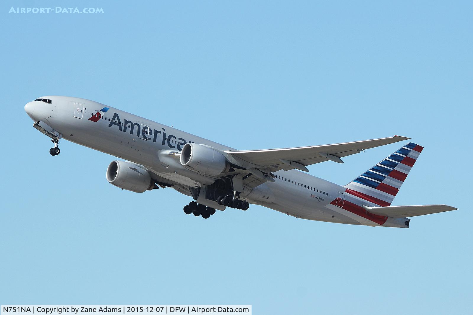 N751NA, 1997 Boeing 757-28A C/N 28164, Departing DFW airport