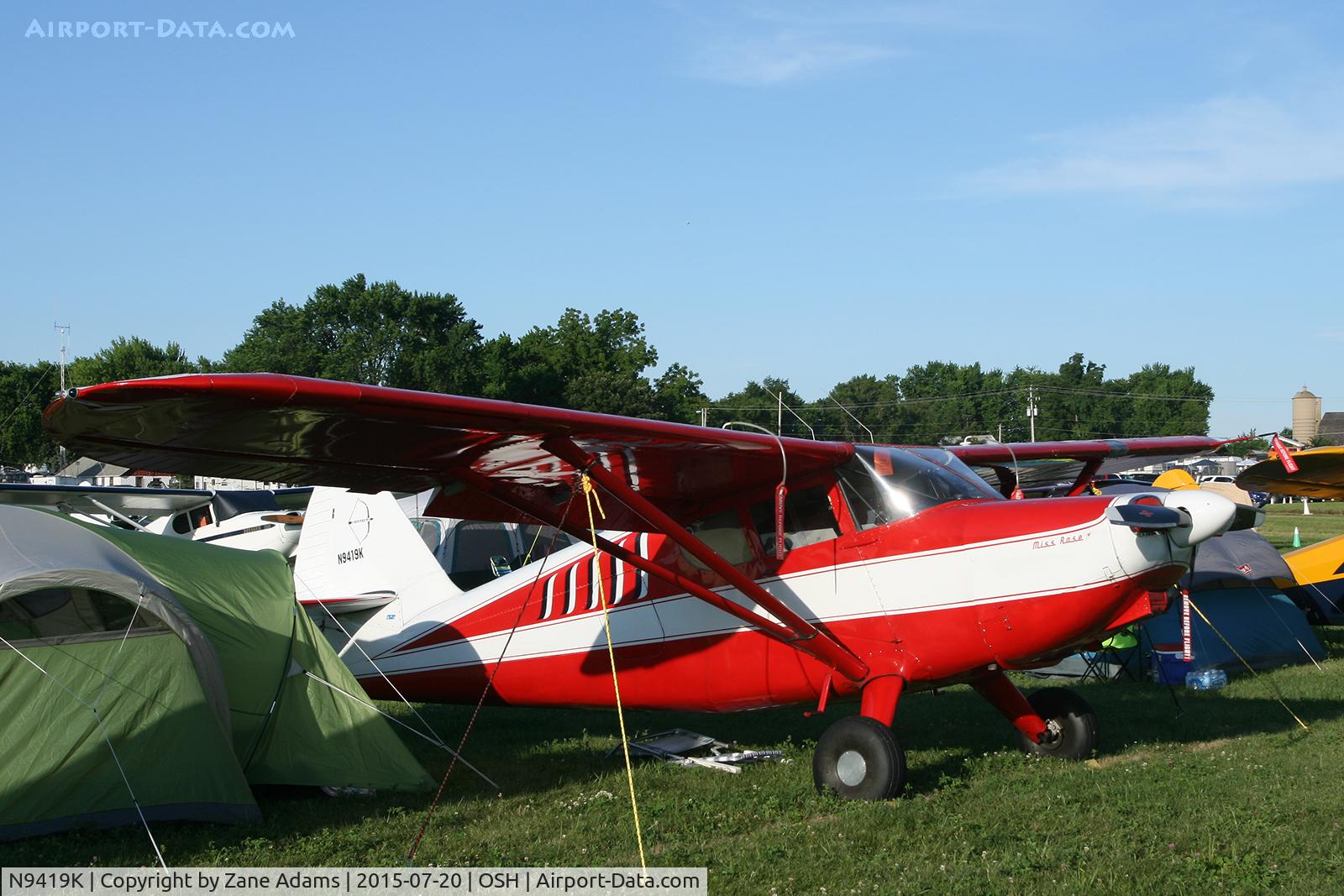 N9419K, 1947 Stinson 108-2 Voyager C/N 108-2419, 2015 EAA AirVenture - Oshkosh, Wisconsin