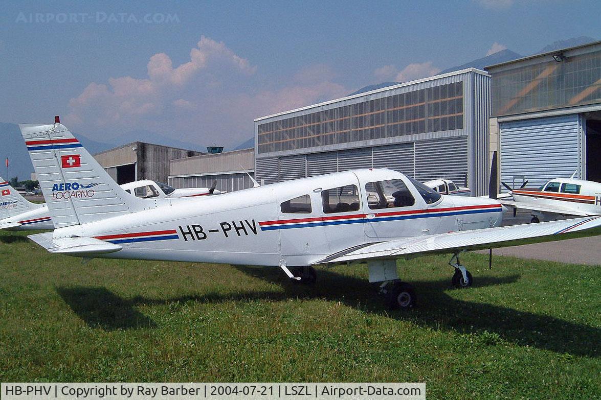HB-PHV, 1984 Piper PA-28-161 Warrior II C/N 28-8416082, Piper PA-28-161 Warrior II [28-8416082] Locarno~HB 21/07/2004