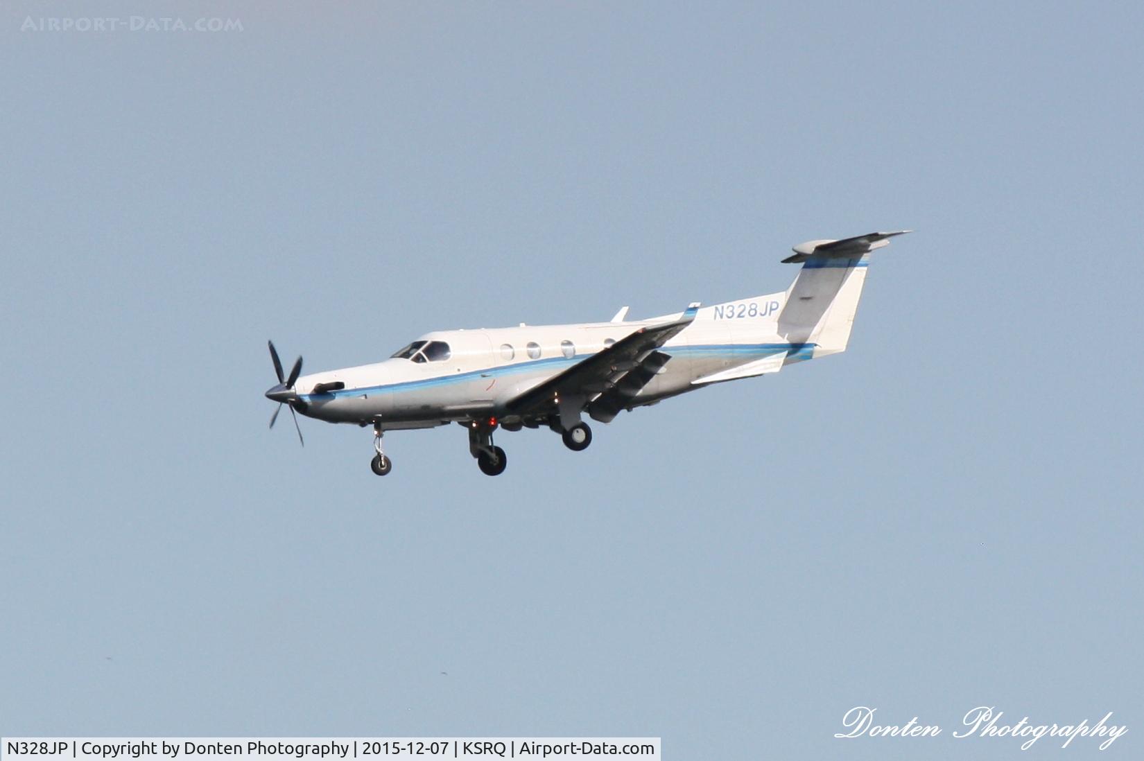 N328JP, 2000 Pilatus PC-12/45 C/N 328, Pilatus PC-12 (N328JP) arrives at Sarasota-Bradenton International Airport