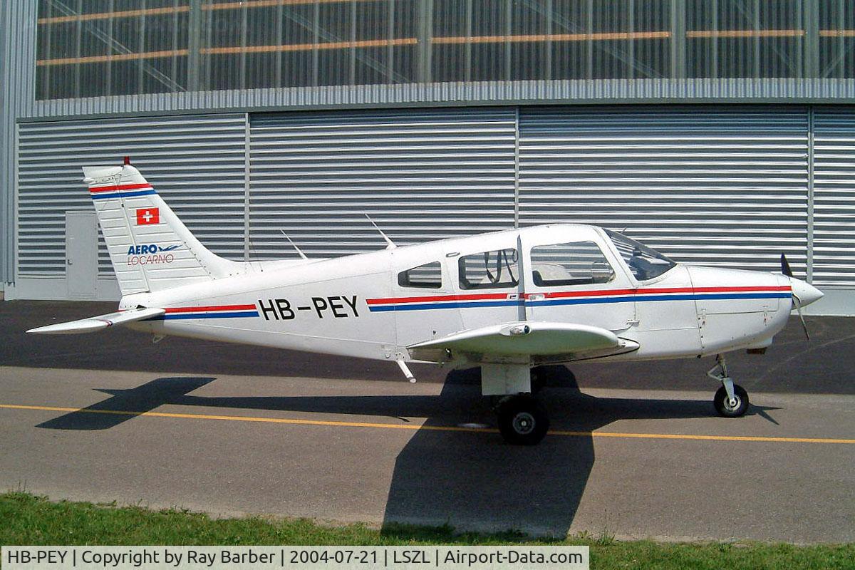 HB-PEY, 1980 Piper PA-28-161 Warrior II C/N 28-8016323, Piper PA-28-161 Warrior II [28-8016323] Locarno~HB 21/07/2004