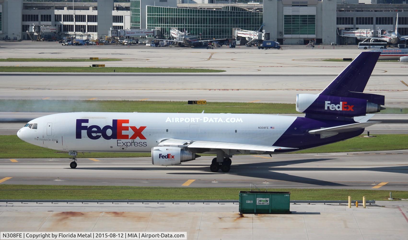 N308FE, 1986 McDonnell Douglas MD-10-30F C/N 48297, Fed Ex