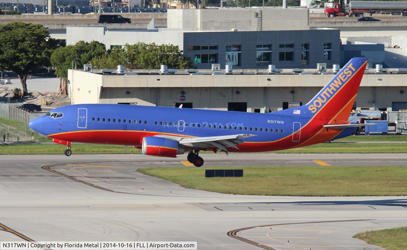 N317WN, 1988 Boeing 737-3Q8 C/N 24068, Southwest