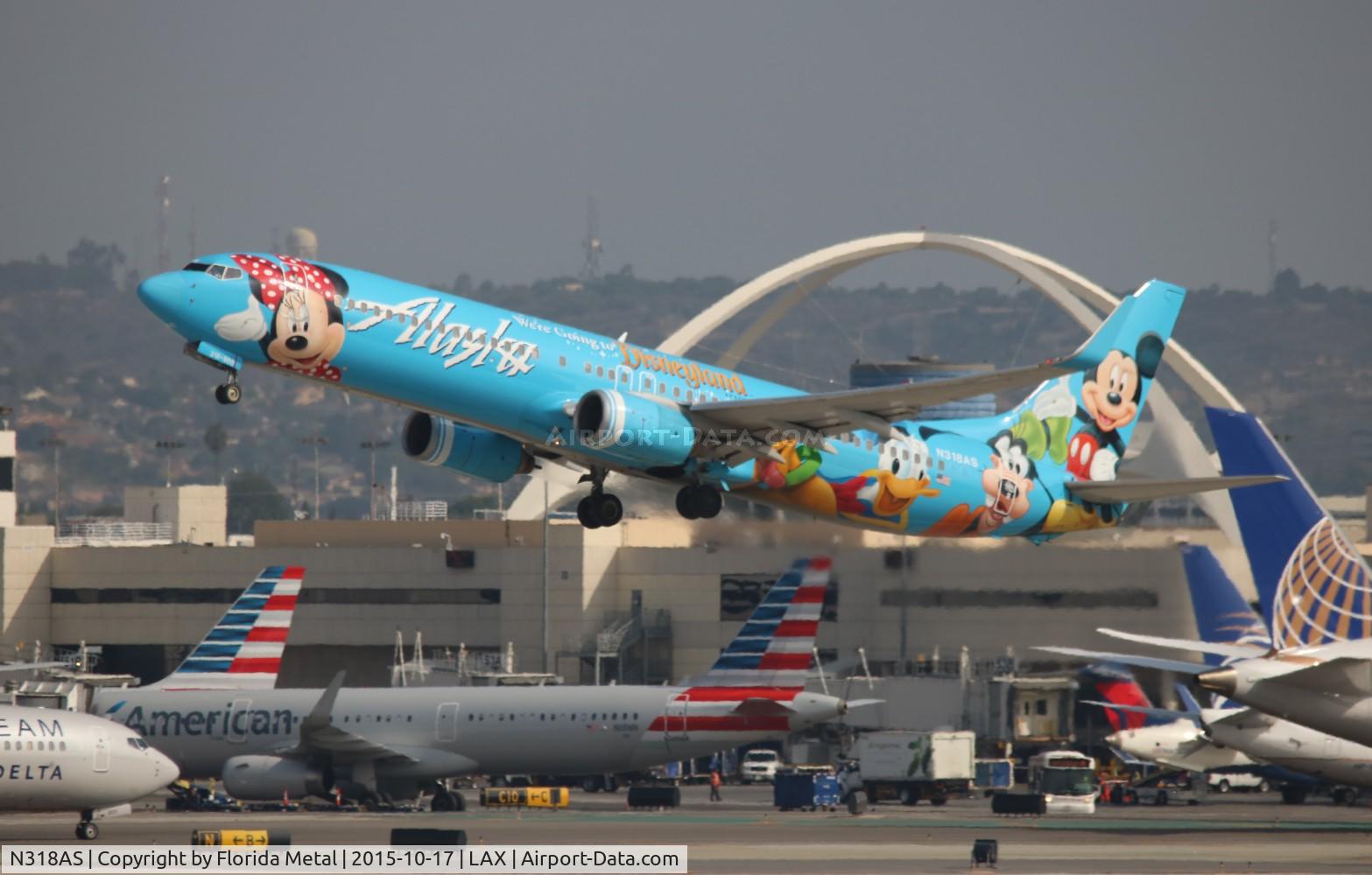 N318AS, 2003 Boeing 737-990 C/N 30018, Alaska Disneyland
