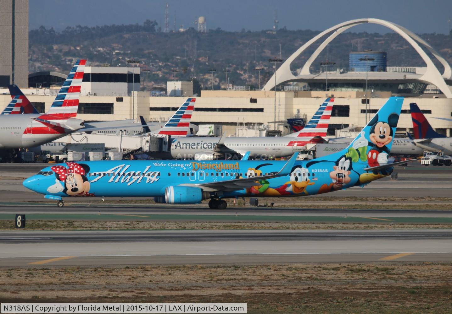 N318AS, 2003 Boeing 737-990 C/N 30018, Alaska Disneyland