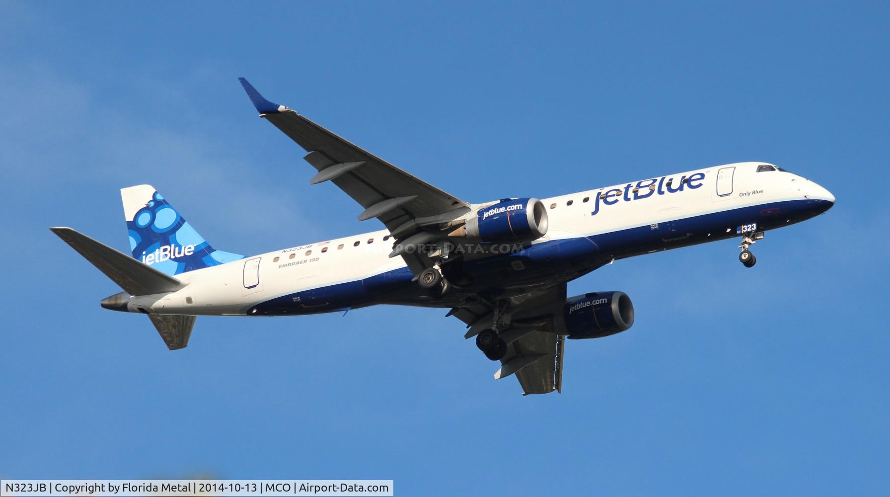N323JB, Embraer ERJ-190-100 IGW 190AR C/N 19000384, Jet Blue