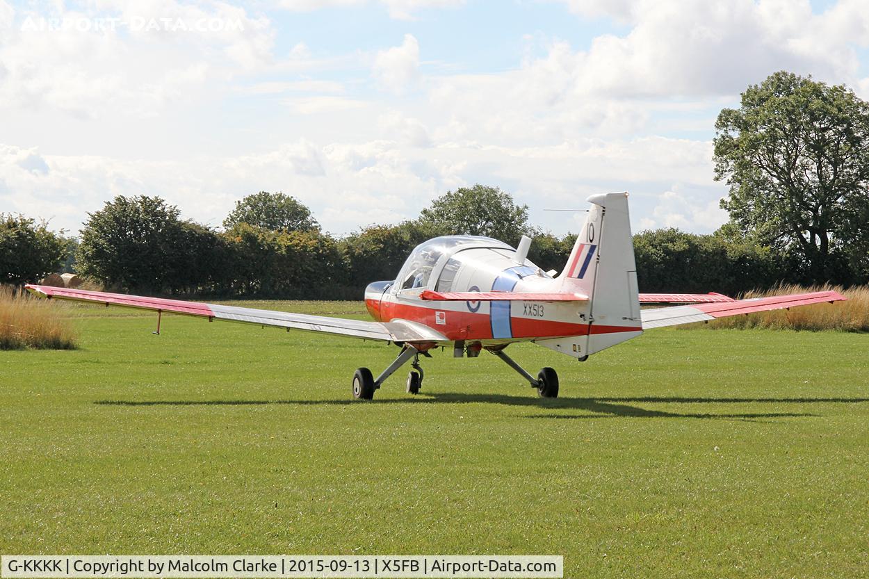 G-KKKK, 1973 Scottish Aviation Bulldog T.1 C/N BH120/199, Scottish Aviation Bulldog T.1 at Fishburn Airfield, September 13th 2015.